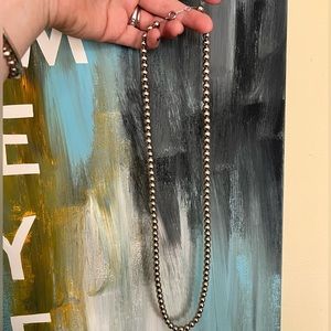 Sterling silver Navajo Pearl style necklace